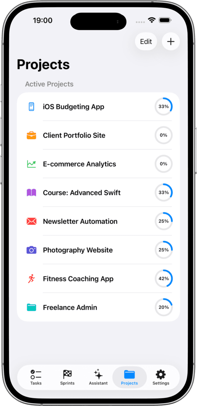 Solocrafter projects that can be backed up