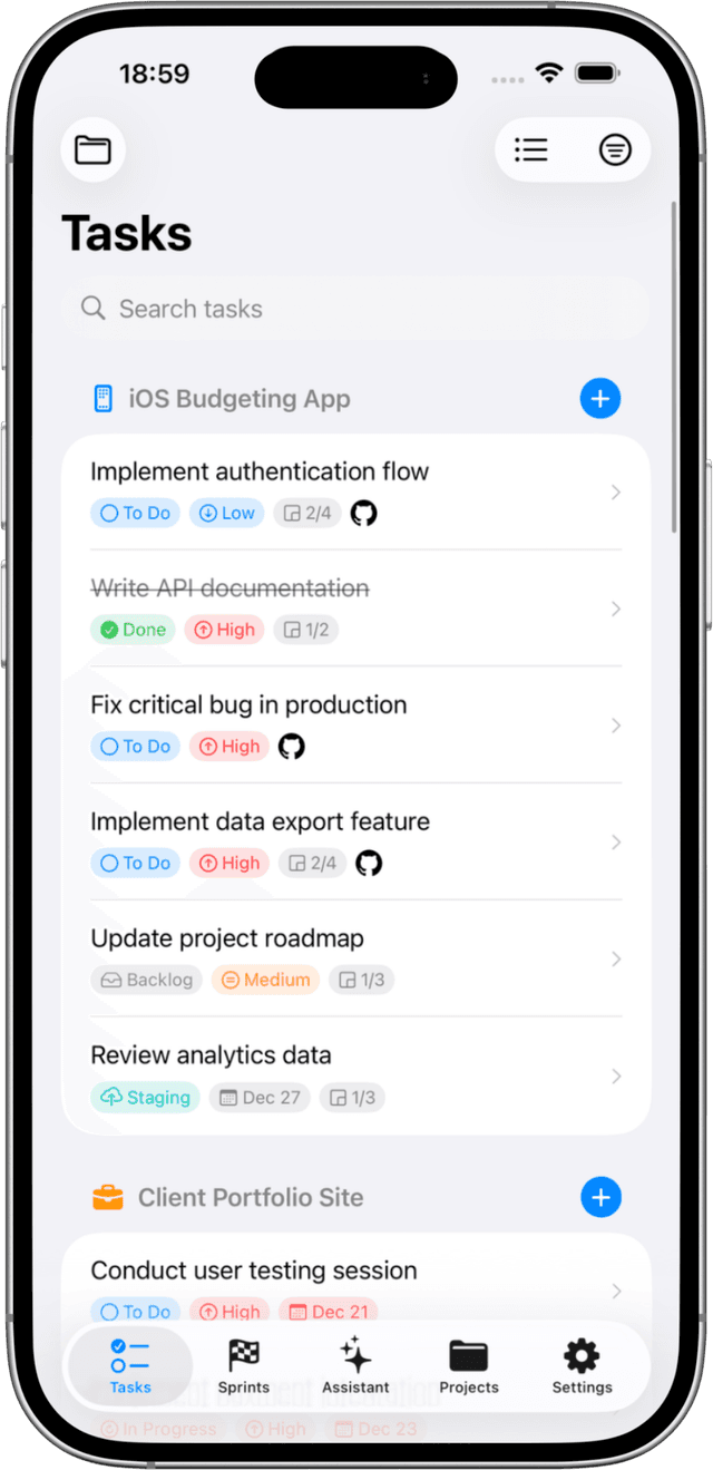 Solocrafter task manager working offline